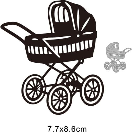 New Design Craft Metal stencil mold Cutting Dies lovely baby carriage scrapbook die cuts Album Paper Card Craft Embossing