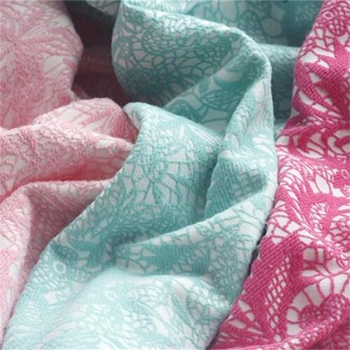 NW113 15Colors Autumn/Spring Clothes Butterfly Flowers Lace Pattern Jacquard Fabric Dress Windbreaker Suits DIY Sewing Materials