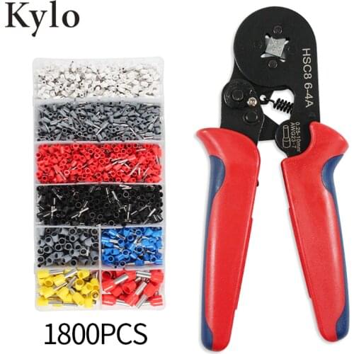 Crimping Pliers Set Multitool Wire Cable Press Pliers Electric Tube Needle 1800pcs Terminals Box Hand Tools
