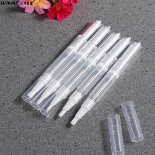 21Pcs Transparent Empty Nail Oil Twist Pen Cosmetics Container Lip Gloss Applicators Liquid Tube Nail Polish