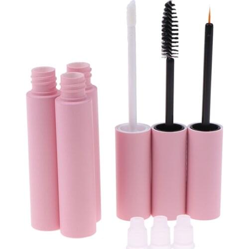 10ml Pink Lip Gloss Tubes Empty Lip Balm Bottle Empty Eyeliner Mascara Cosmetic Container Packing Container 3 Styles