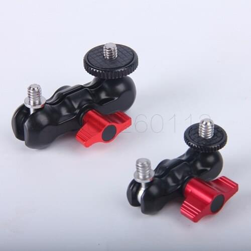 Articulating Magic Arm Monitor Mount w/ Double Ballheads +1/4" Screw for Camera Field Monitor LED Video Light Camera Cage