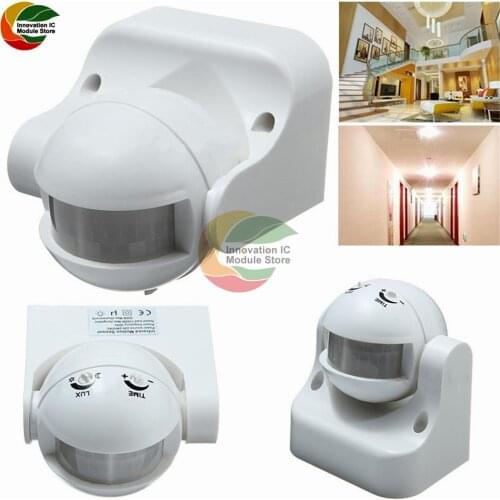 Household Outdoor Infrared PIR Human Body Motion Sensor Switch AC 220-240V 50Hz 180° LED Lamp Automatic Sensor Switch