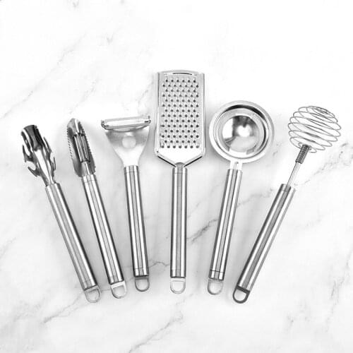 Stainless Steel Vegetables Fruit Grater Whisk Egg White Separator Peeler Starter Fish Scales Kitchen Cooking Tools Accessories