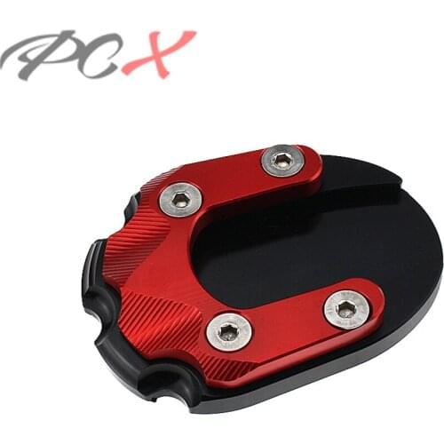 For HONDA Forza 300 2018 2019 Kickstand Side Stand Extension Enlarger Pad CNC Aluminum Motorcycle Parts