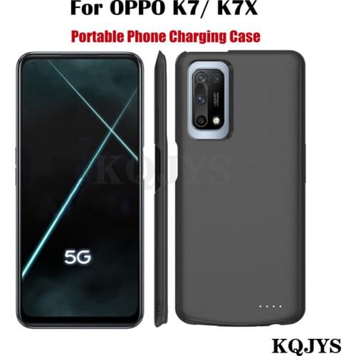 KQJYS External Power Bank Battery Charger Cases For OPPO K7 5G Portable Battery Charging Cover Case for OPPO K7X 5G Battery Case
