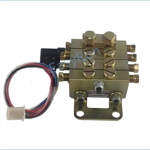 8 WAY High Pressure Grease Dispenser Block Lubrication Grease Divider Manifold Grease Distributor WITH SWITCH