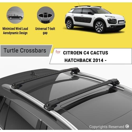 BARS FOR CITROEN C4 CACTUS HATCHBACK 2014 ON ALUMINUM ALLOY SIDEBARS CAR ROOF RACK LUGGAGE CARRIER CROSSBAR