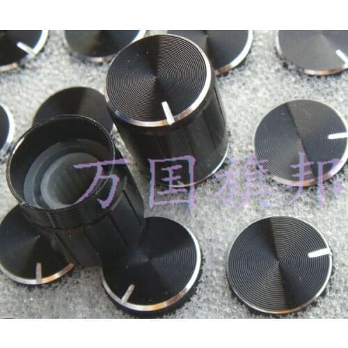 The Free Delivery. potentiometer knob Black Lace aluminum knob high 17MM diameter 15MM 15*17MM