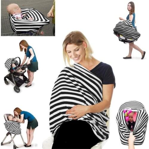 1pc 15 Colors Baby Stroller Windshield Cover Sun Protection Cotton Breast-feeding Towel Outdoor Breathable Seat Cloth For Baby