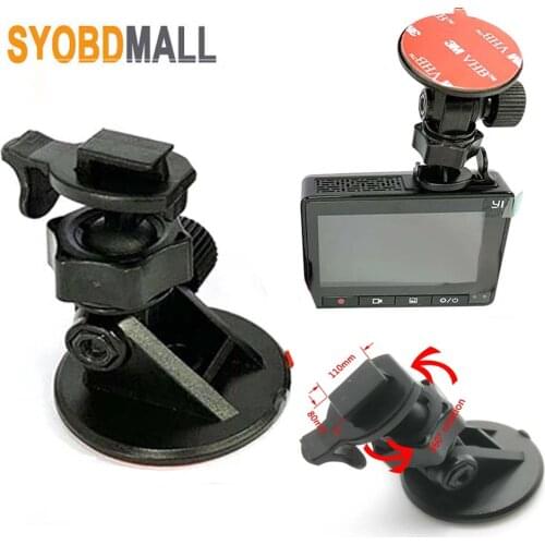 Mini Car Mirror Dvr Bracket 6MM Screw Head Dash Cam Holder 360 Degree Rotation 3M Sticeker GPS Stand Suitable for Xiaomi YI DVR