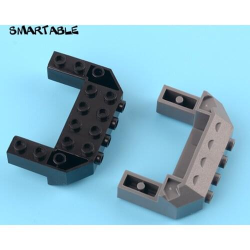 Smartable Wedge 4x6x1.667 Inverted with Studs on Front Side Building Block MOC Parts Toys For Kids Compatible 87619 4pcs/lot