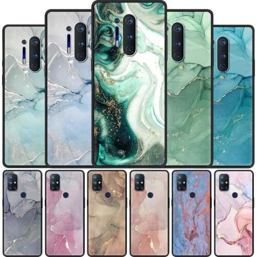 For OnePlus 8 Nord 7Pro Case For One Plus Z N10 5G 8T 7 Pro n100 7T 6T Full Protection Soft Phone Cover Marble Art Fashion Shell