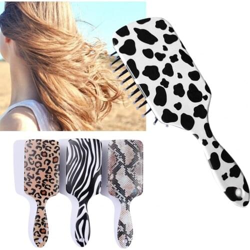 Comb Leopard Print High Temperature Resistant ABS Durable Material Women Cutting Hair Comb For Home