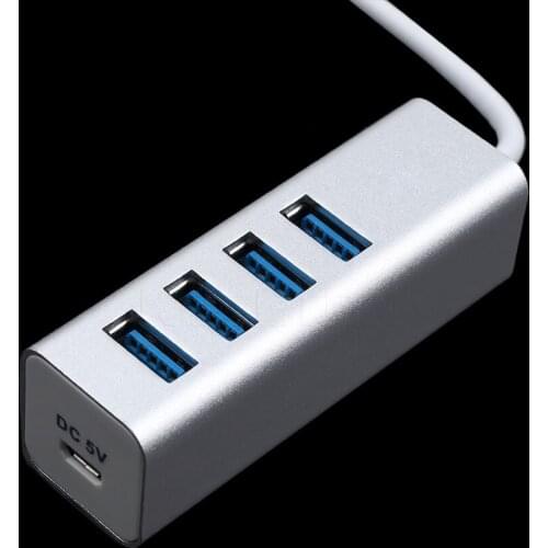 KEBETEME 4 port Aluminium USB 3.0 HUB USB Splitter For win98/ME/2000/XP/7/8/MACOS/Android