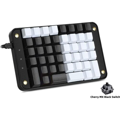 44 Keys Single-Handed Programmable Mechanical Keyboard with Cherry MX Black Switches 8 Macro Keys Tools Gaming Keypad