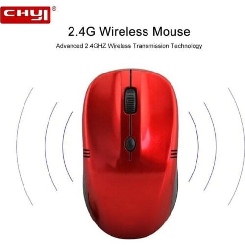 CHYI Mini Wireless Computer Mouse Portable 2.4Ghz Usb Office 1600 DPI Optical Mause 3D Ergonomic Mice For PC Laptop Desktop