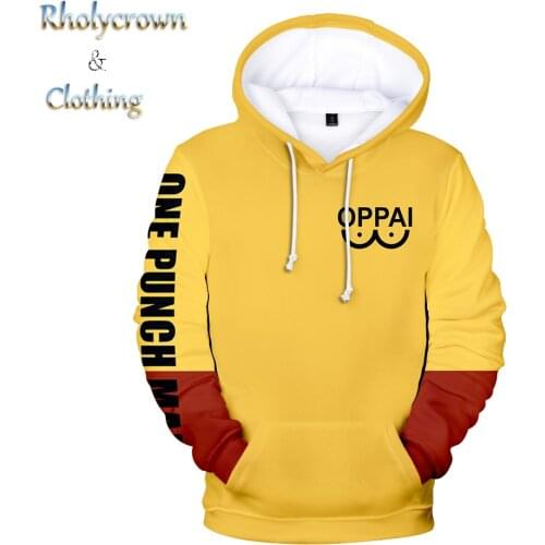 Fashion ONE PUNCH-MAN Hoodie Mens Womens Sweatshirt Boys Girls Pullover Print ONE PUNCH-MAN Autumn Kids Anime 3D Casual Hooded