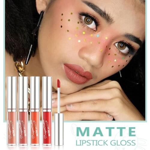 High Quality Velvety Matte Lipstick Set Long Lasting Nonstick Cup Not Fade Makeup Cosmetics For Girl Women