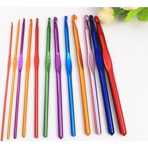 Crochet kit color metal woven wool knitting needle yarn crochet kit tools