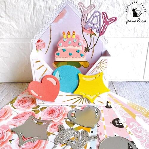 Panalisacraft sweet balloon Metal Cutting Dies Stencils for DIY Scrapbooking/photo album Decorative Embossing DIY Paper Cards