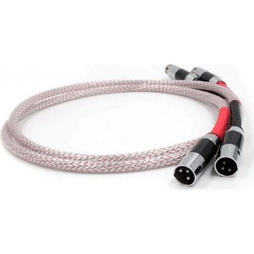 Pair Nordost Valhalla Series XLR Interconnect Cable with carbon fiber XLR connector plug