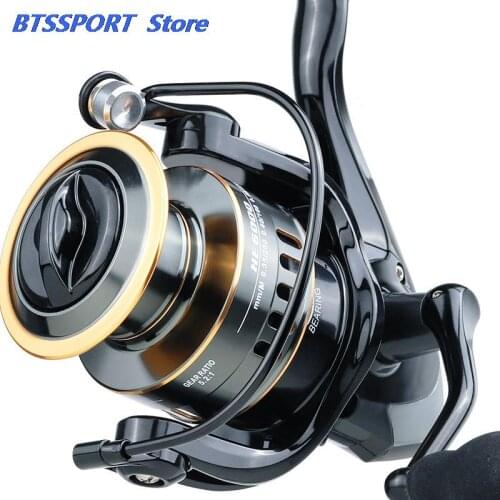 1pcs Fishing Reel HE1000-7000 Max Drag 10kg High Speed Metal Spool Spinning Reel HE 1000/2000/3000/4000/5000/6000/7000