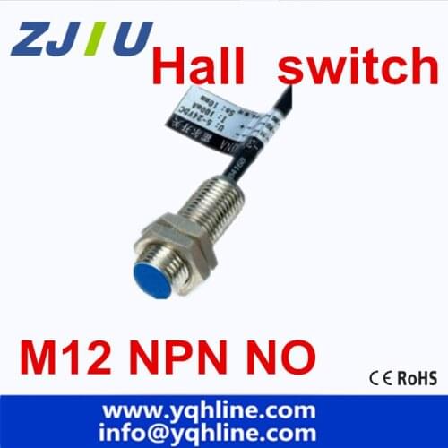 SJ12A3-10-Z/BX M12 NPN NO Magnetic switch hall sensor Proximity Switch with magnet distance 10mm free shipping 5 pieces/lot
