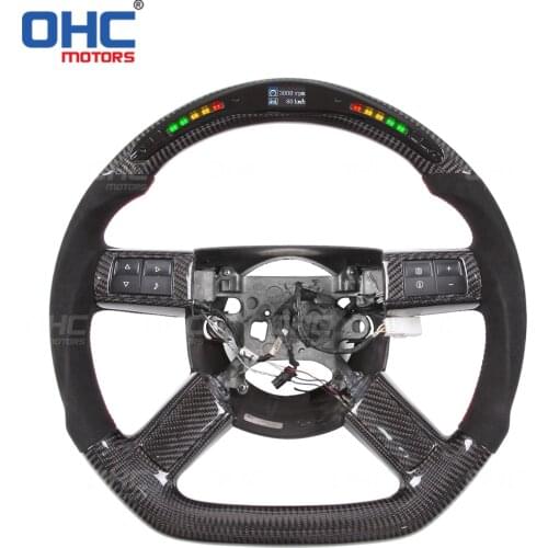 Carbon Fiber LED Steering Wheel compatible for Charger Challenger SRT Hellcat 300C