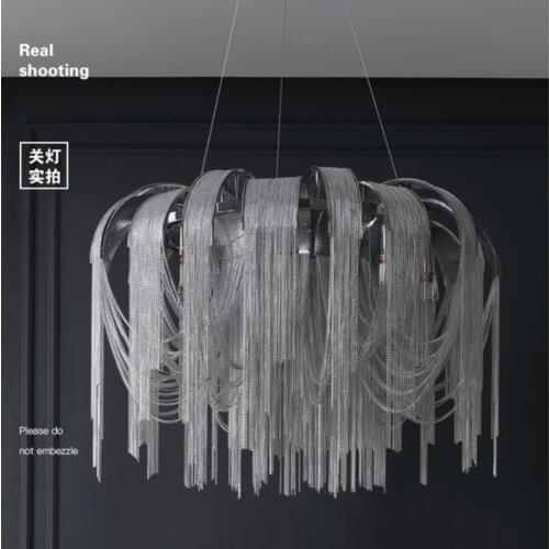 New design LED aluminum chandeliers luxury light Gold/silver can be customized