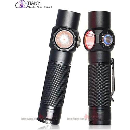USB Rechargeable red light 660NM Portable LED Flashlight 180 degree adjustment Bottom with magnetic Suitable for camping