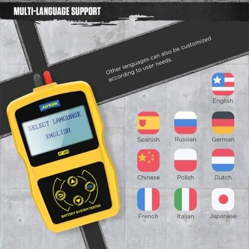 1 Set BT360 Car Battery Tester Cranking Charging System Test Scanner Intelligent Automotive Battery Registration