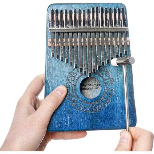 17-tone thumb piano Kalimba musical instrument gift finger piano for beginners 17-tone portable wooden thumb piano