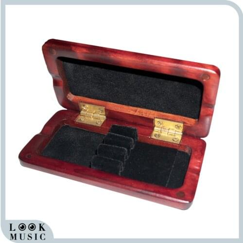 Wooden Oboe Reeds Case Oboe Reeds Protector Container Reeds Holder Storage Box Wooden Reed Case W/Inner Soft Reeds Accessories