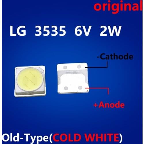 FOR LCD TV repair LG led TV backlight strip lights with light-emitting diode 3535 SMD LED beads 6V LG 2W Old Type