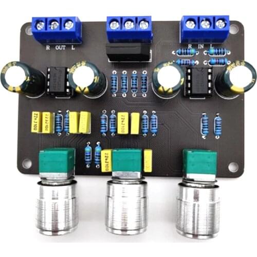 Dual NE5532 Tone Stereo Preamplifier Board Audio HiFi Amprifier Equalizer Preamp Treble Bass Tone Control Pre Amplifier