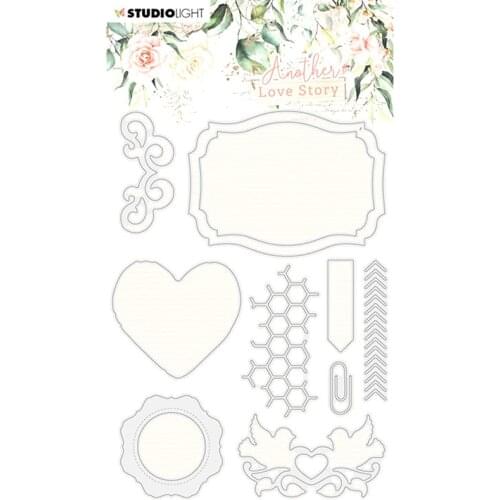 Labels and Parts Metal Cutting Dies for DIY Scrapbooking Photo Album Decorative Embossing PaperCard Crafts Die2021