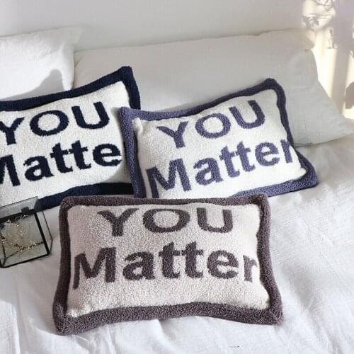 Idyllife Home Decorative Cushion pillow included Simple Design Sofa Bedding couch Almofadas Pillowcase Car Throw Alphabet Cozy