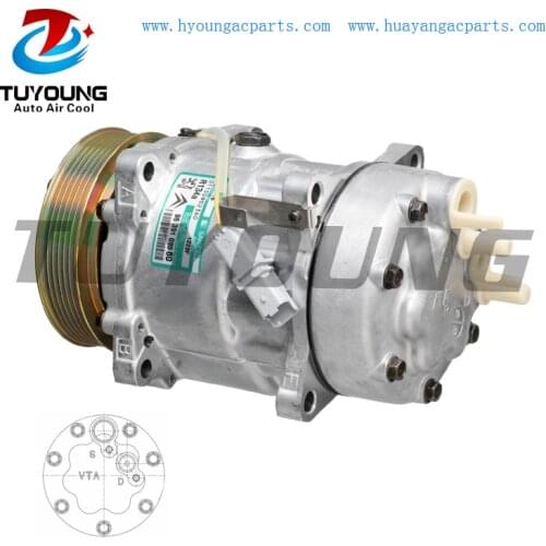 SD7V16 automotive air conditioning compressor for Citroen BERLINGO Box 9639109580 96464167809580 9646416780