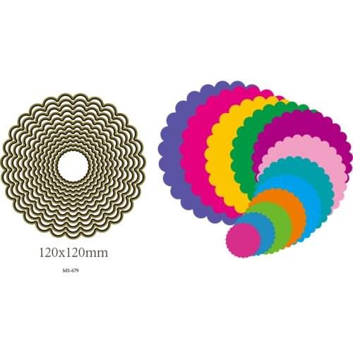 Alinacrafts Round Christmas Dies Metal Cutting Dies new 2020 dies scrapbooking New Arrivals Craft Cutting Dies For Card Making