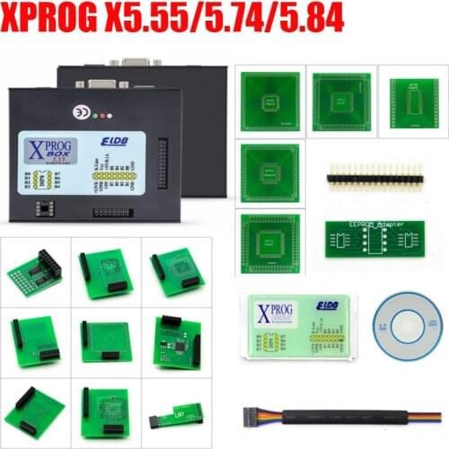 Best sale XPROG-M 5.74 X Prog M Metal Box V5.55 V5.84 Auto ECU Chip Tuning Programmer Xprog-M v6.12 Full Adpater