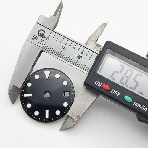 28.5mm mens watch parts, blue / Green / black, suitable for ETA 2813 8215 8200 movement