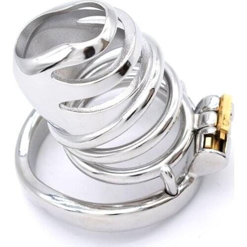 Metal Male Chastity Devices Adult Cock Cage Lock BDSM Sex Toys For Men Bondage Chastity belt
