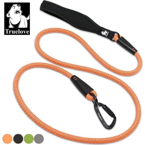 Truelove nylon rope dog pet leash running for medium large dogs Reflective with soft handle walk pet lead rope pet accessories