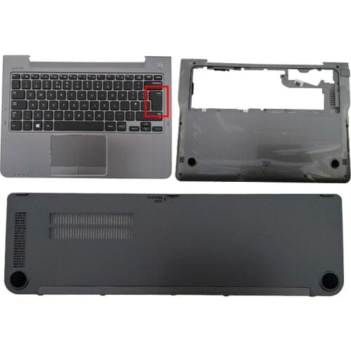 NEW For Samsung NP530U3C 530U3B 535U3C 532U3C 535U3B Palmrest Upper Case US UK Keyboard Touchpad/Bottom Case/Hard drive cover