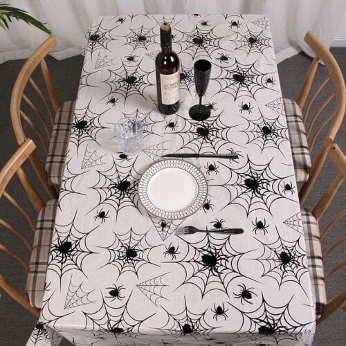 Disposable Tablecloth Halloween Decor Decoration Bar Ornament DIY Accessories 260x130cm