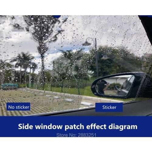 2pcs Car Motorcycle Rearview Mirror Rain Film Sticker Car Styling for Ford mondeo kuga fiesta Cadillac srx cts ats Accessories