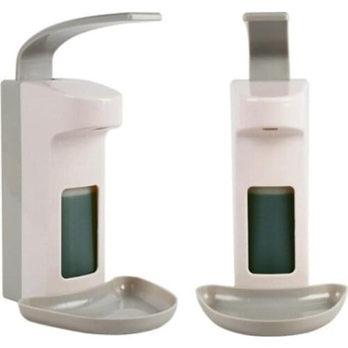 Portable Durable 500ml Wall Mount Manual Hand Sanitizer Liquid Soap Dispenser Pump Bottle Hospital Bathroom Toilet Supplies