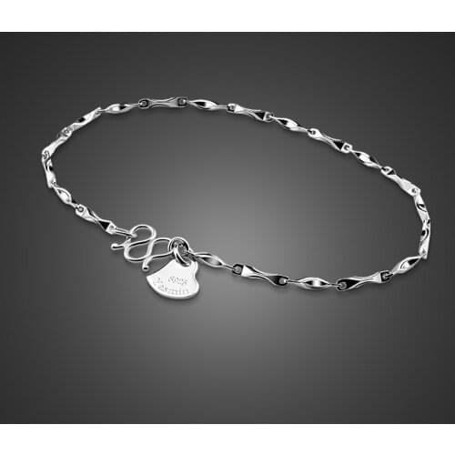 Simple Fashion 100% 925 Sterling Silver Bracelet Delicate Small Decorative Bangle For Women & Girl Jewelry Gift