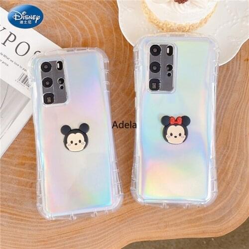 DISNEY 2021 Minnie Mickey Silicone Case for IPhone 12 12Pro iPhone11Pro Max Official Liquid Silicon Full Cover zz0504-1